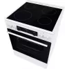 Gorenje GEC6C40WD fogão independente placa vitrocerâmica elétrica preto, branco