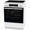 Gorenje GEC6C40WD fogão independente placa vitrocerâmica elétrica preto, branco