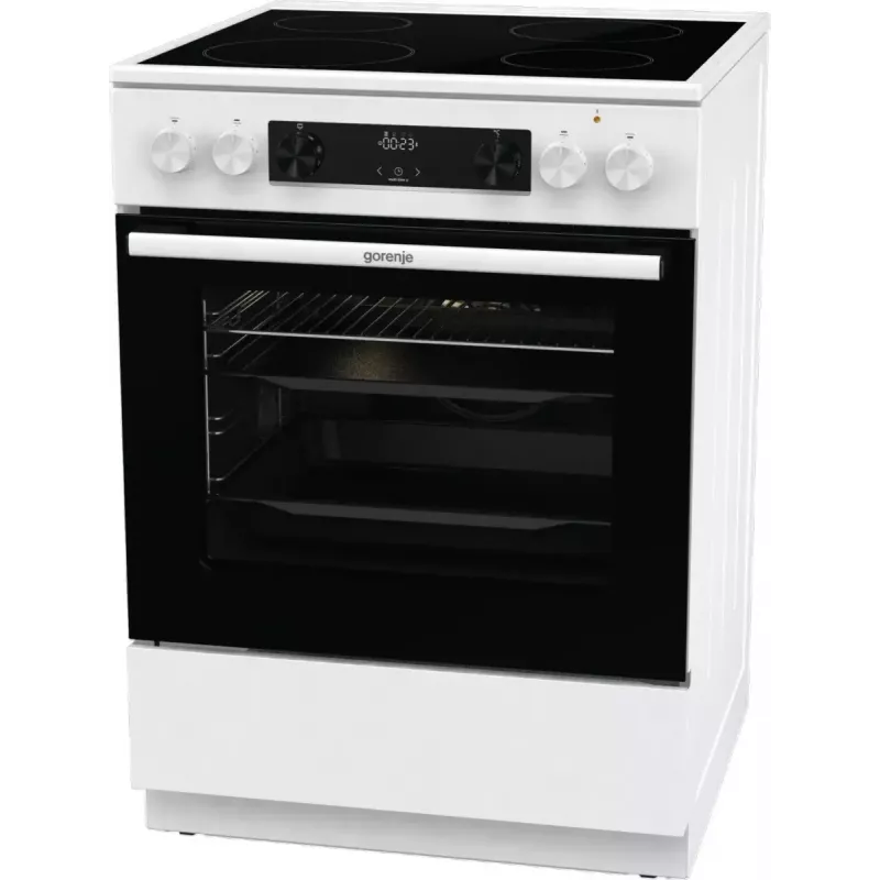 Gorenje GEC6C40WD fogão independente placa vitrocerâmica elétrica preto, branco