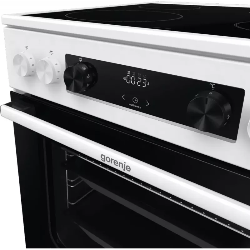 Gorenje GEC6C40WD fogão independente placa vitrocerâmica elétrica preto, branco