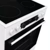 Gorenje GEC6C40WD fogão independente placa vitrocerâmica elétrica preto, branco