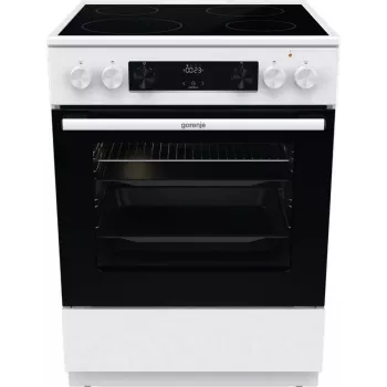 Gorenje GEC6C40WD fogão independente placa vitrocerâmica elétrica preto, branco