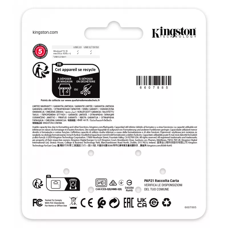 Pen drive Kingston 64GB USB Type-A DataTraveler SE9 G3
