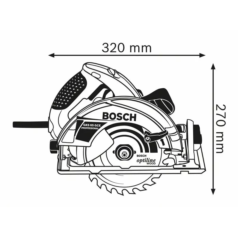 Serra circular manual Bosch 0 601 668 901 19 cm 5000 rpm 1800 W