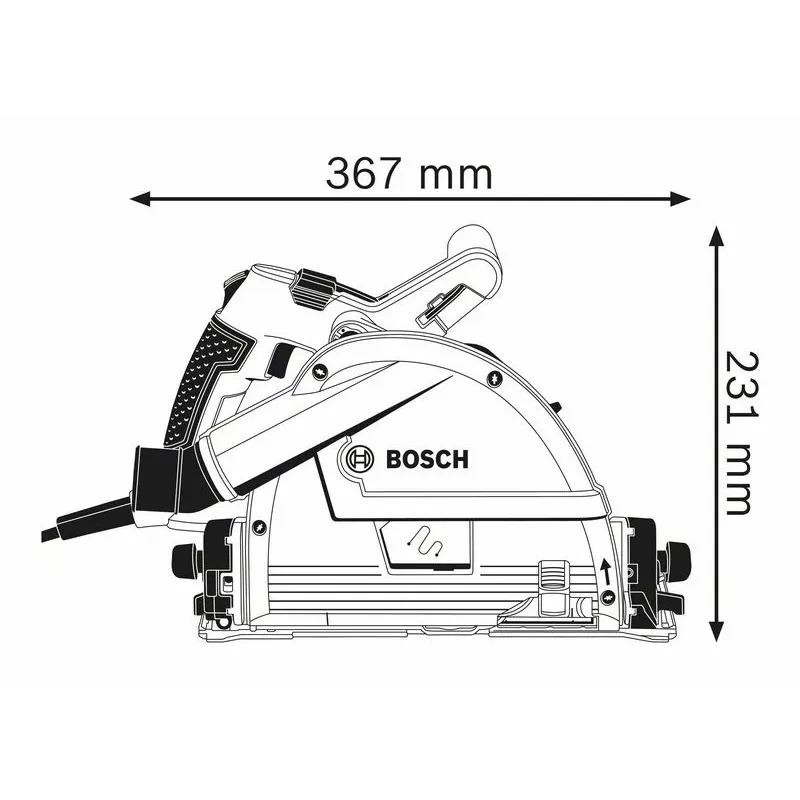 Serra circular portátil Bosch 0 601 675 000 16,5 cm 6250 rpm 1400 W