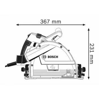 Serra circular manual Bosch 0 601 675 001 16,5 cm 6250 rpm 1400 W