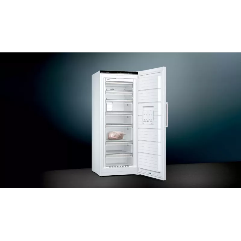Congelador Siemens iQ500 GS54NAWCV vertical de instalação livre 328 L branco