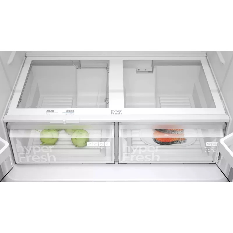 Siemens iQ300 KF96NVPEA frigorífico side-by-side French Door, 605 l (405 l + 200 l), prateado
