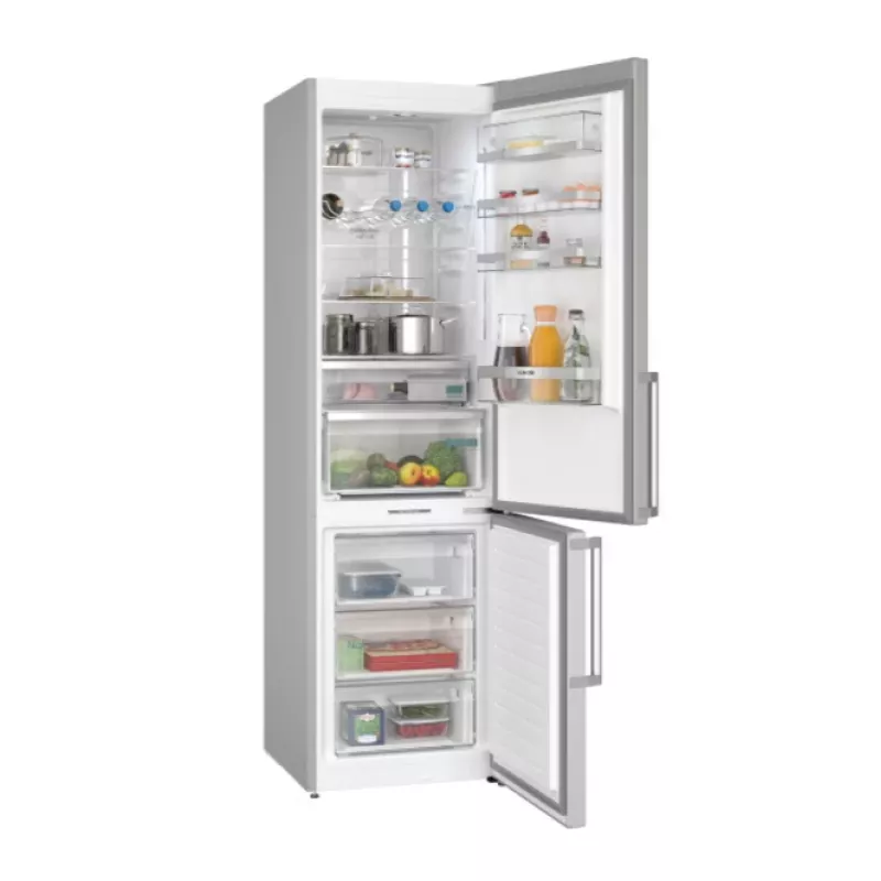 Combinado frigorífico-congelador Siemens iQ500 KG39NAIBT de instalação livre 363 l aço inoxidável