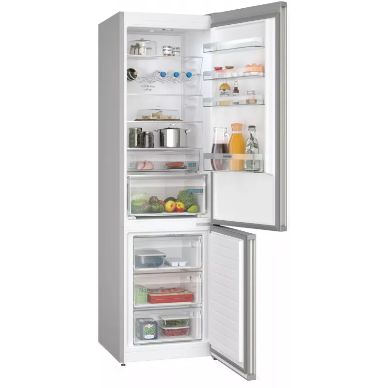 Combinado frigorífico-congelador Siemens iQ300 KG39NXICF de instalação livre 363 L aço inoxidável