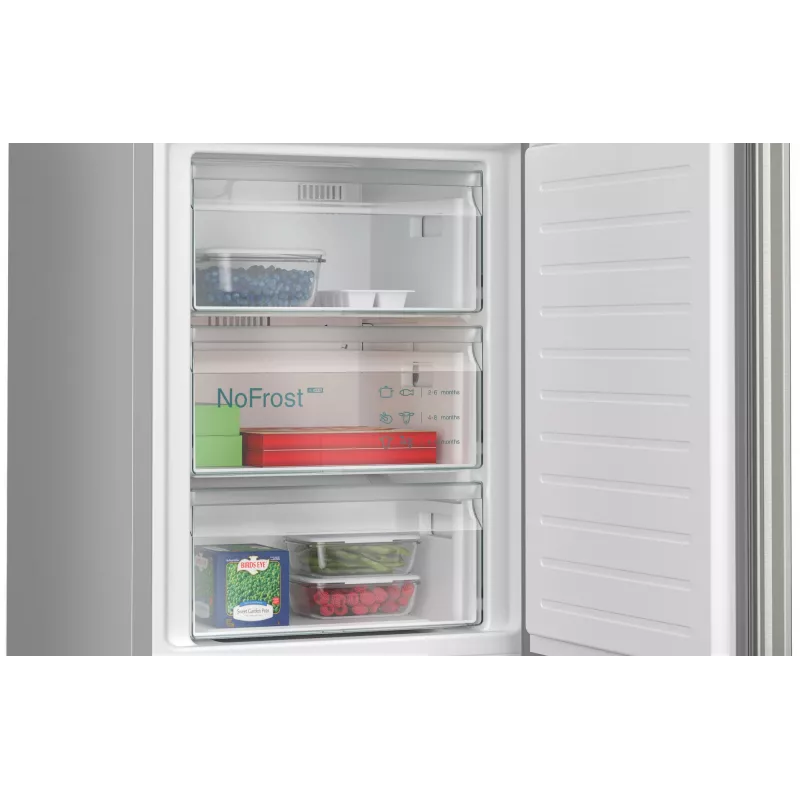 Combinado frigorífico-congelador Siemens iQ300 KG39NXICF de instalação livre 363 L aço inoxidável