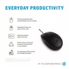 HP 128 Rato com fio laser, ambidestro, laser, USB Type-A, 1200 DPI, preto