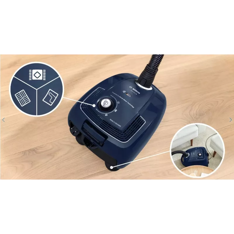 Bosch Serie 4 BGD38BU2 Aspirador 4 l Aspirador de pó com saco seco 600 W