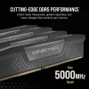 CORSAIR Memória 32 GB (2x 16 GB) DDR5 DRAM 6000 MT/s CL38 Kit de memória Vengeance preto