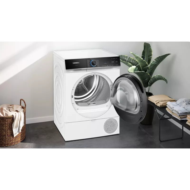 Máquina de secar roupa com bomba de calor Siemens iQ700 WQ45B2B40, independente, carga frontal, 9 kg, branco