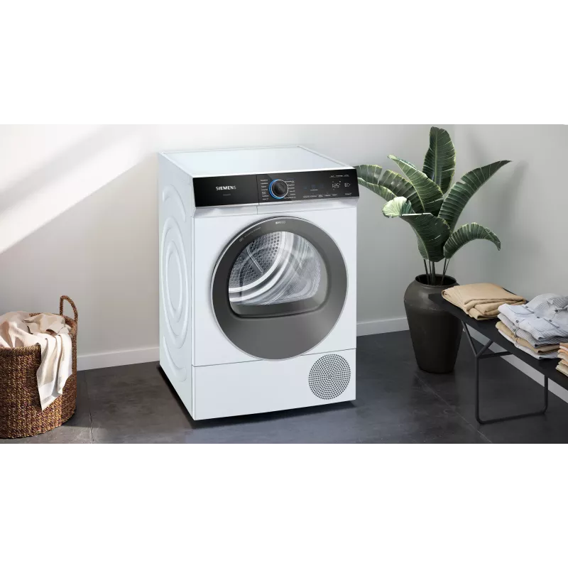 Máquina de secar roupa com bomba de calor Siemens iQ700 WQ45B2B40, independente, carga frontal, 9 kg, branco