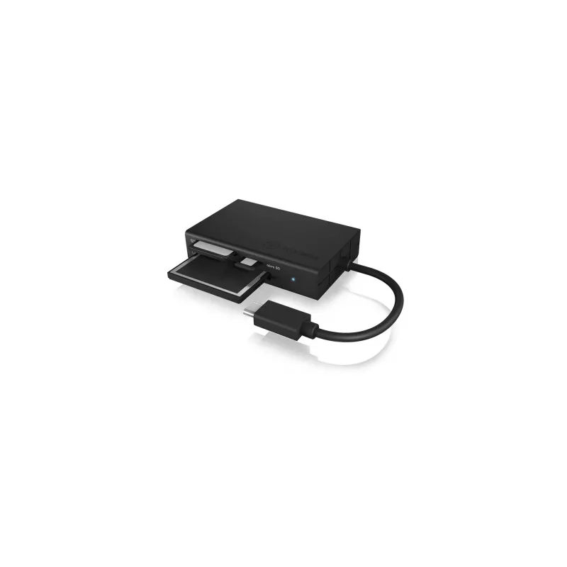 Leitor de cartões ICY BOX IB-CR401-C3 USB 3.2 Gen 1 (3.1 Gen 1) Type-C preto
