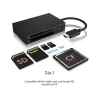Leitor de cartões ICY BOX IB-CR401-C3 USB 3.2 Gen 1 (3.1 Gen 1) Type-C preto