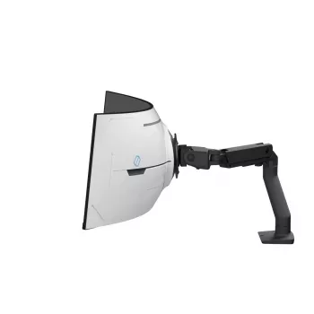 Braço de monitor de secretária ERGOTRON HX com inclinação pivotante VHD – preto mate