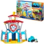 PAW Patrol, Dino Rescue HQ conjunto de brincar com sons e figura Rex exclusiva e veículo