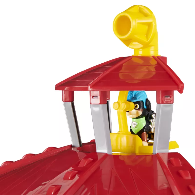 PAW Patrol, Dino Rescue HQ conjunto de brincar com sons e figura Rex exclusiva e veículo