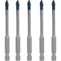 Conjunto de brocas Bosch EXPERT HEX-92608900598 — 5 unid. para cerâmica dura