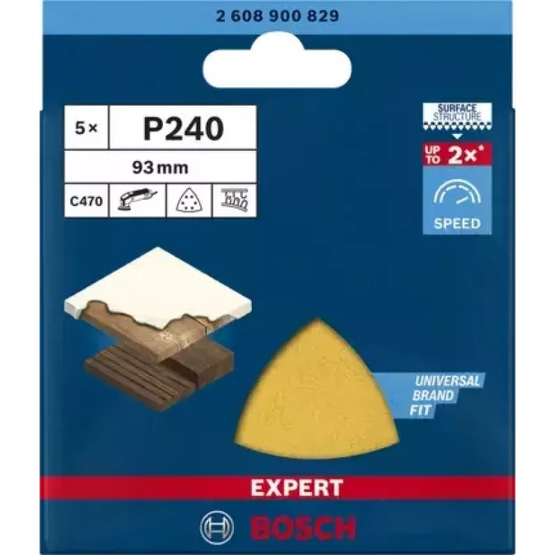 Bosch 2 608 900 829 ferramenta rotativa acessório de lixa/abrasivo madeira folha de lixa