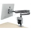 Suporte de secretária com braço LCD ERGOTRON Lx HD para trabalho sentado/em pé (alumínio polido)