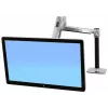 Suporte de secretária com braço LCD ERGOTRON Lx HD para trabalho sentado/em pé (alumínio polido)