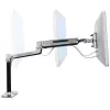 Suporte de secretária com braço LCD ERGOTRON Lx HD para trabalho sentado/em pé (alumínio polido)