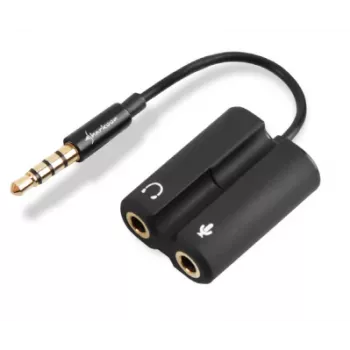 Adaptador de áudio SHARKOON Combo Pmp35