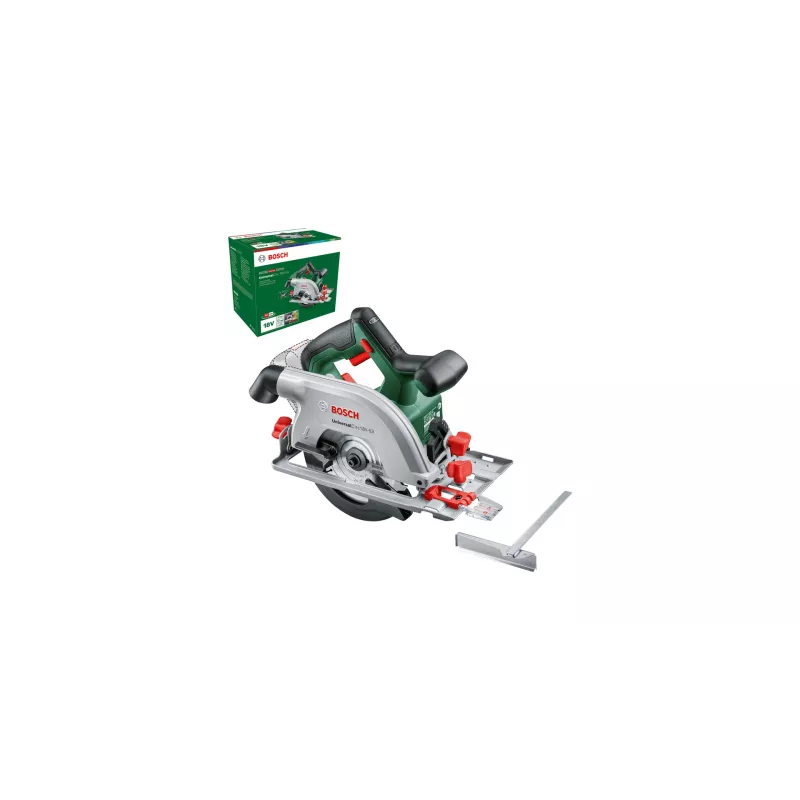 Bosch UniversalCirc 18V-53 serra circular a bateria, 18 V, lâmina de 160 mm, profundidade de corte de 53 mm, sem bateria e carregador, verde/preto