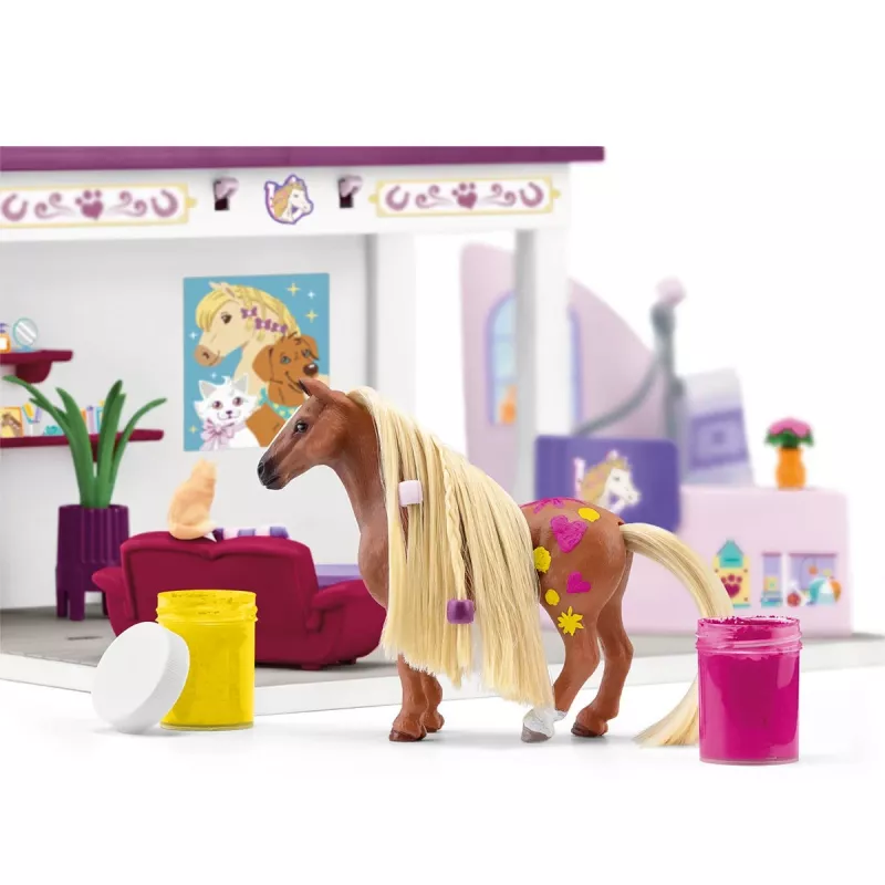 schleich HORSE CLUB Sofia’s Beauties Pet Salon, salão & spa, Pet Salon, 3 ano(s), multicolor, plástico
