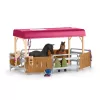 schleich HORSE CLUB transporte de cavalos, edifício, campismo, estábulo, cavalos, concurso de equitação, 5 ano(s), multicolor, plástico