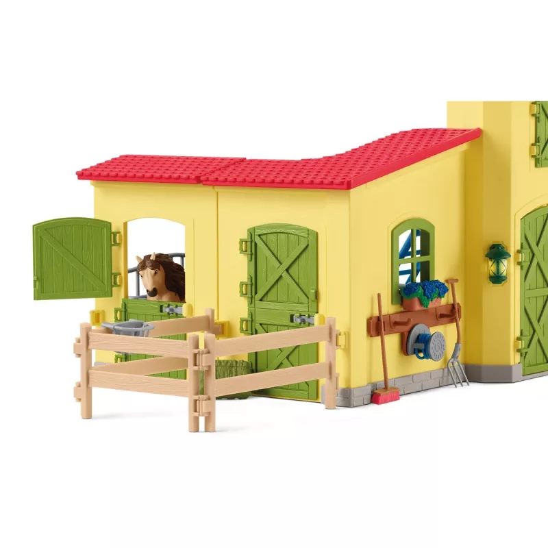 schleich FARM WORLD caixa para pónei com garanhão de cavalo islandês, quinta, edifício, animais da quinta / brinquedo de quinta, estábulo, cavalos, 3 ano(s), multicolor