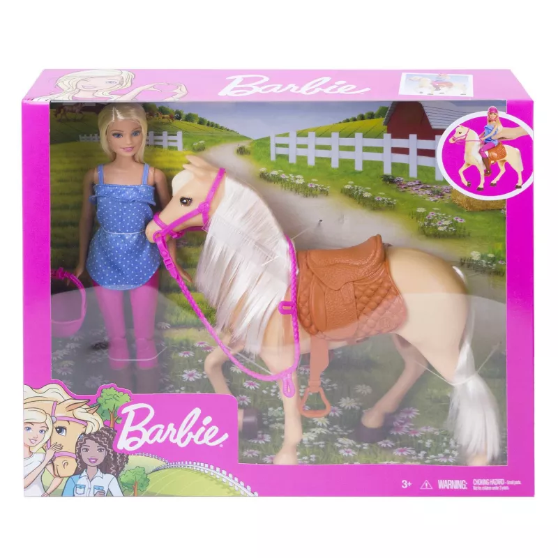 Boneca e cavalo Barbie, boneca de moda, feminino, 3 ano(s), menina, 250 mm, 480 g