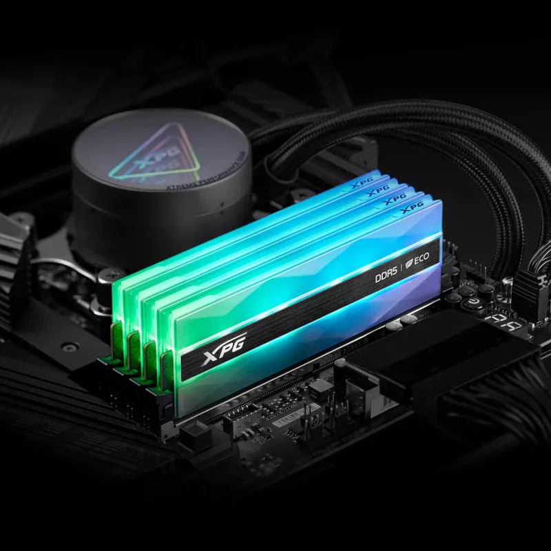 ADATA DIMM 16 GB DDR5-6400 (1x 16 GB) (prateado - AX5U6400C3216G-CLANRSG - Lancer Neon RGB - INTEL XMP - AMD EXPO) - 16 GB - DDR5