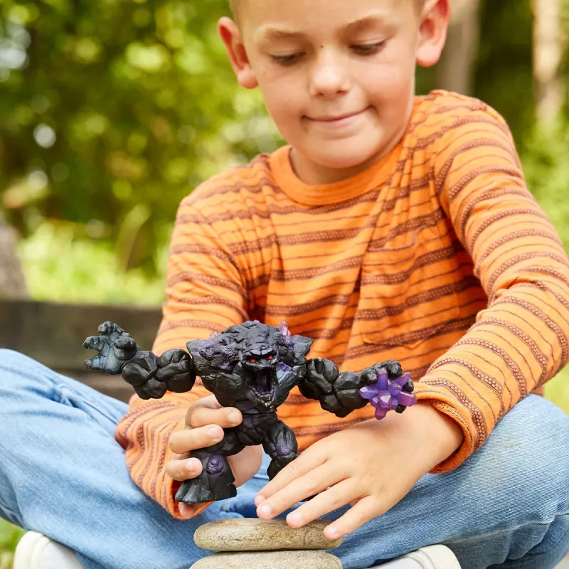 schleich ELDRADOR CREATURES Monstro da Pedra Sombria, monstros e dragões, mundo de pedra, 7 ano(s), preto, roxo, plástico