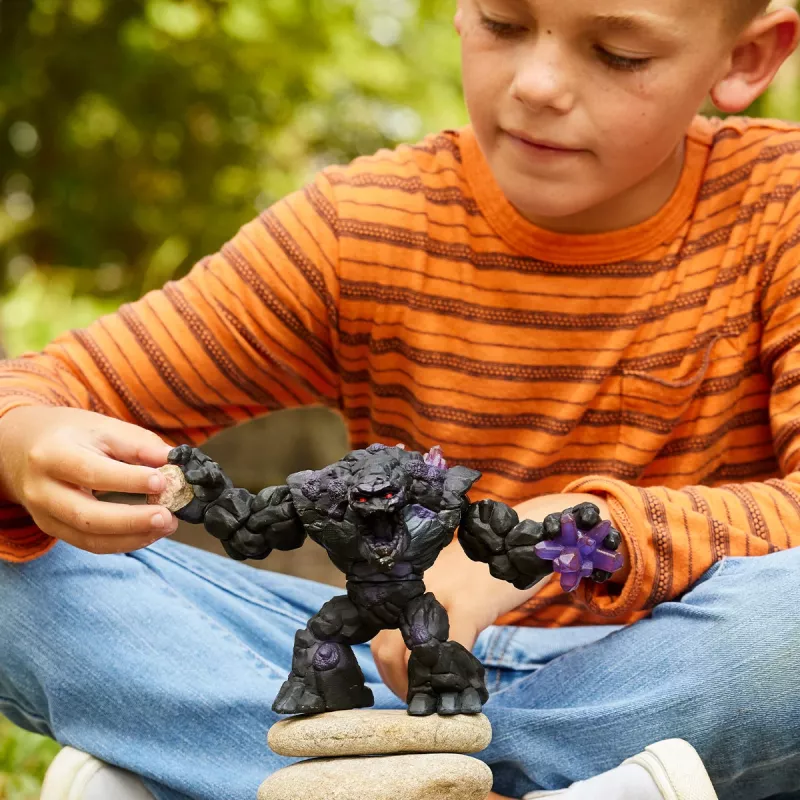 schleich ELDRADOR CREATURES Monstro da Pedra Sombria, monstros e dragões, mundo de pedra, 7 ano(s), preto, roxo, plástico