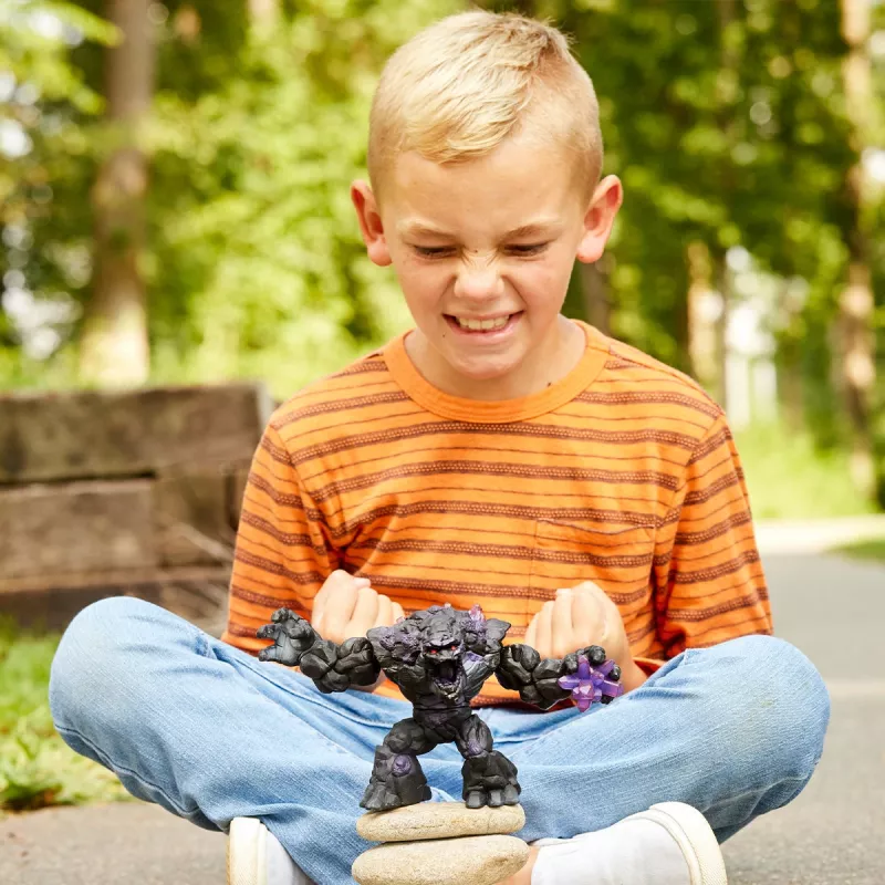 schleich ELDRADOR CREATURES Monstro da Pedra Sombria, monstros e dragões, mundo de pedra, 7 ano(s), preto, roxo, plástico