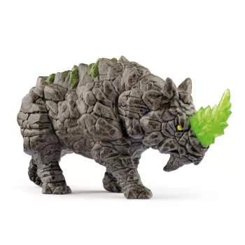 schleich ELDRADOR CREATURES Rinoceronte de combate, 7 ano(s), monstros e dragões, mundo de pedra, preto, verde, plástico