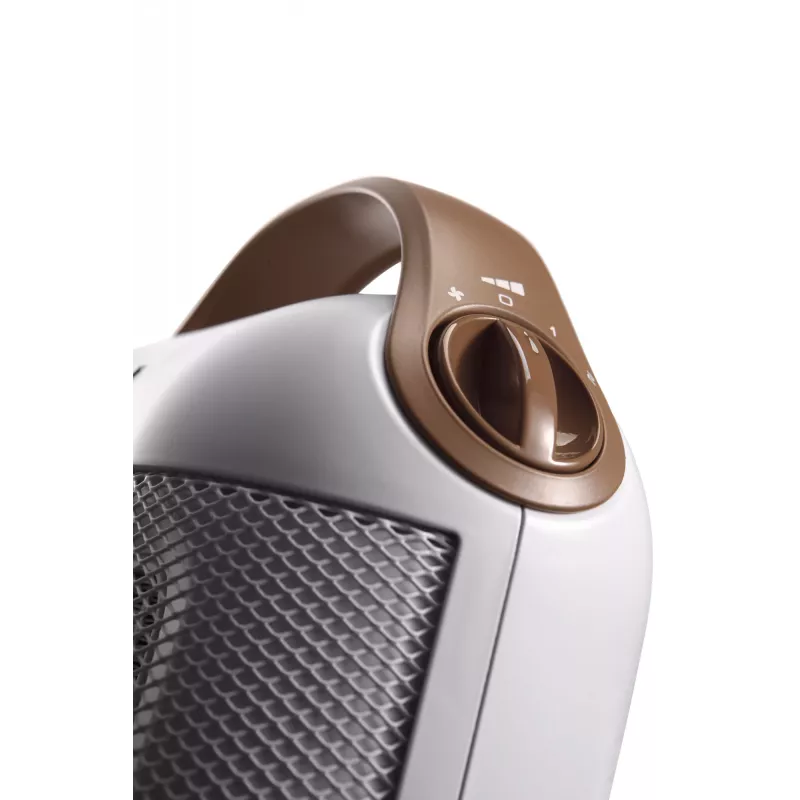De’Longhi Capsule HFX30C18.IW Interior castanho, branco 1800 W Aquecedor elétrico com ventoinha
