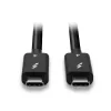 Lindy cabo Thunderbolt 4 de 1 m, 40 Gbit/s, passivo, ficha, ficha, 1 m, 40 Gbit/s, preto, níquel/ouro