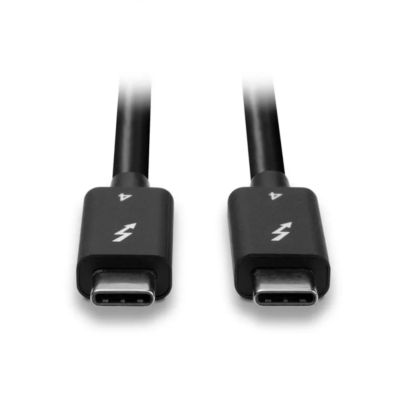 Lindy cabo Thunderbolt 4 de 1 m, 40 Gbit/s, passivo, ficha, ficha, 1 m, 40 Gbit/s, preto, níquel/ouro