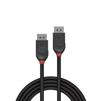 Lindy cabo DisplayPort 1.2 de 3 m, Black Line, 3 m, DisplayPort, DisplayPort, ficha, ficha, 4096 x 2160 píxeis