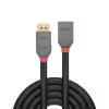 Lindy cabo de extensão DisplayPort 1.4 de 1 m, Anthra Line, 1 m, DisplayPort, DisplayPort, ficha, conector fêmea, 7680 x 4320 píxeis