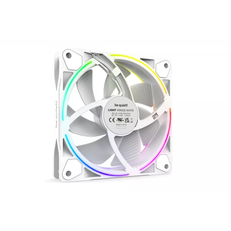 be quiet Light Wings White | 120mm PWM Triple Pack ventoinha para caixa de computador 12 cm 3 unidades