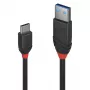 Lindy cabo USB 3.2 Type-A para C de 0,5 m, 10 Gbit/s, Black Line, 0,5 m, USB A, USB C, USB 3.2 Gen 1 (3.1 Gen 1), 10 Gbit/s, preto