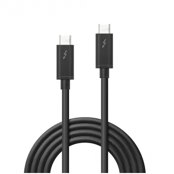 Lindy cabo Thunderbolt 3 de 1 m, passivo, ficha, ficha, 1 m, 20 Gbit/s, preto, 60 W