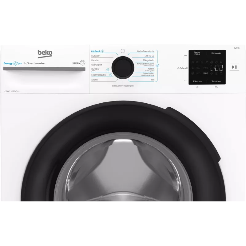Beko b300 BM3WFU3941X máquina de lavar roupa de carga frontal 9 kg 1351 rpm branco